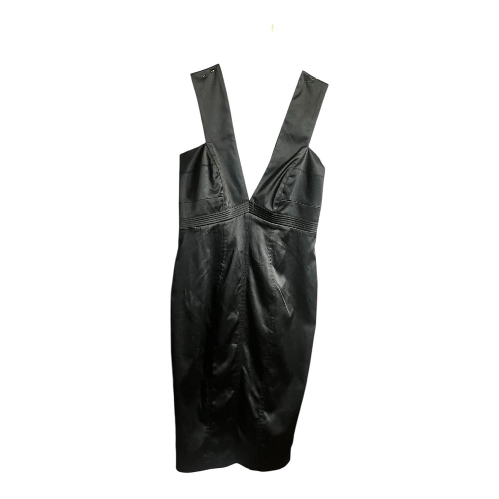 Just Cavalli Black Plunge Neck Sheath Dress